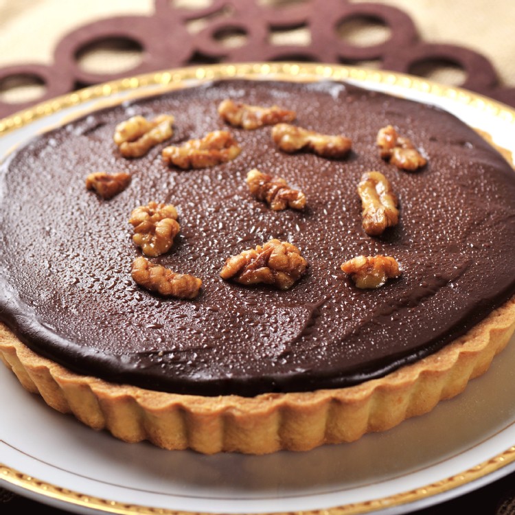 美國核桃72%巧克力法式甜點塔-6吋