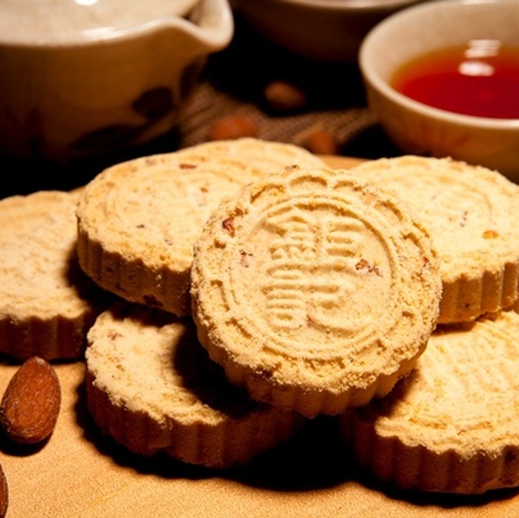 新品上市【澳門鉅記手信】黑芝麻杏仁餅12入(260g)