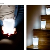 2011-01-03新增~創意牛奶杯燈 白色床頭燈小夜燈 發光熱牛奶 創意新年禮物 特價：$99