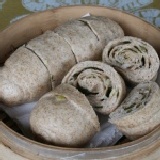 柴燒手工蔥花饅頭 全麥的喔^^