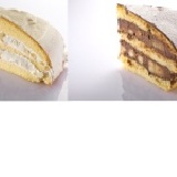 原味+香蕉巧克力 合併8吋半圓波士頓派