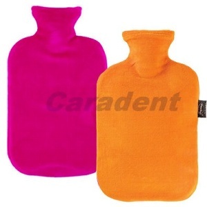 【卡樂登】保固兩年 德國原裝Fashy 2色素面細緻棉絨毛 注水式 熱水袋 /