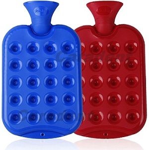 【卡樂登】保固兩年 德國原裝 Fashy 紅藍 經典款坐墊式 注水式熱水袋 /