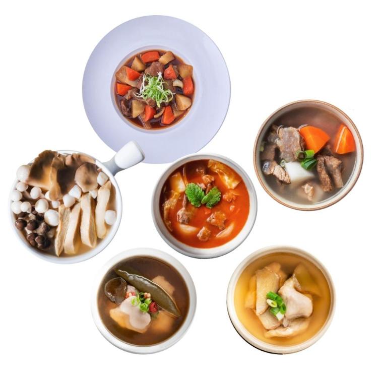 【野人舒食】手作個人湯品-325g獨享包│清燉牛肉湯 剝皮辣椒雞 番茄羅宋 麻油雞 紅燒燉牛筋