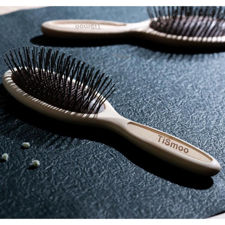 【TiSmoo】純鈦手工檜木長柄髮梳