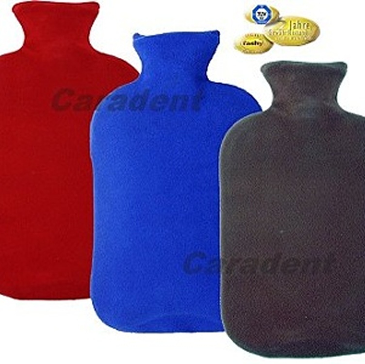 德國原裝Fashy 3色素面刷毛 注水式熱水袋 / 冰水袋