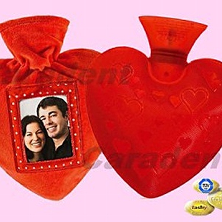 【卡樂登】保固兩年 德國原裝 Fashy 愛心造型細絨毛套相片 情人送禮 熱水袋