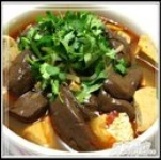 深坑麻辣鴨血臭豆腐 臭豆腐4大塊.鴨血麻辣湯汁1200g 特價：$120