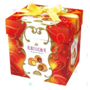 孔雀泡芙禮盒(橘白B)