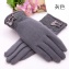 羊毛保暖觸控式螢幕手套-灰色