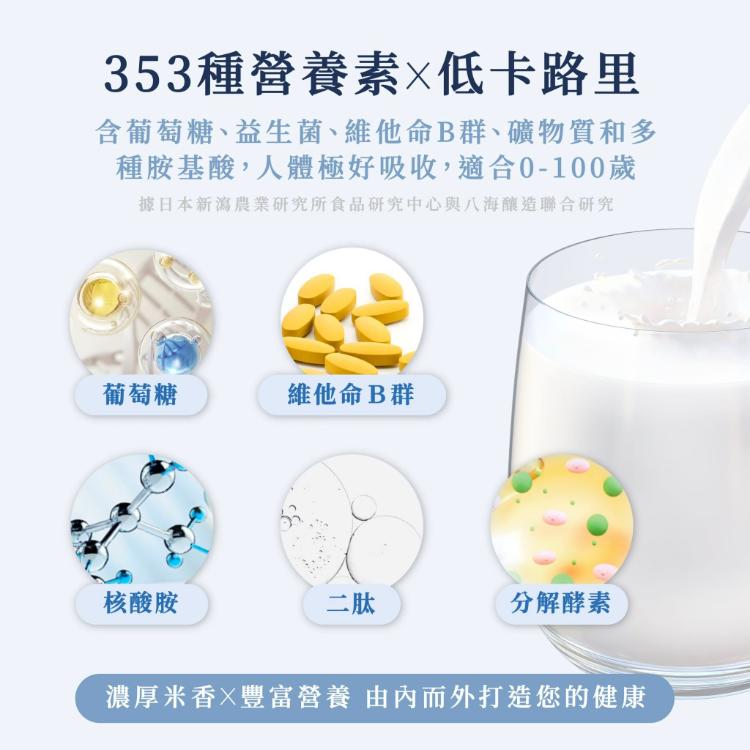 【健飽卡ChangeBar】臺灣甘糀 喝的點滴 喝的保養品 機能飲品(嚴選花東米、100%無酒精、全素可食)