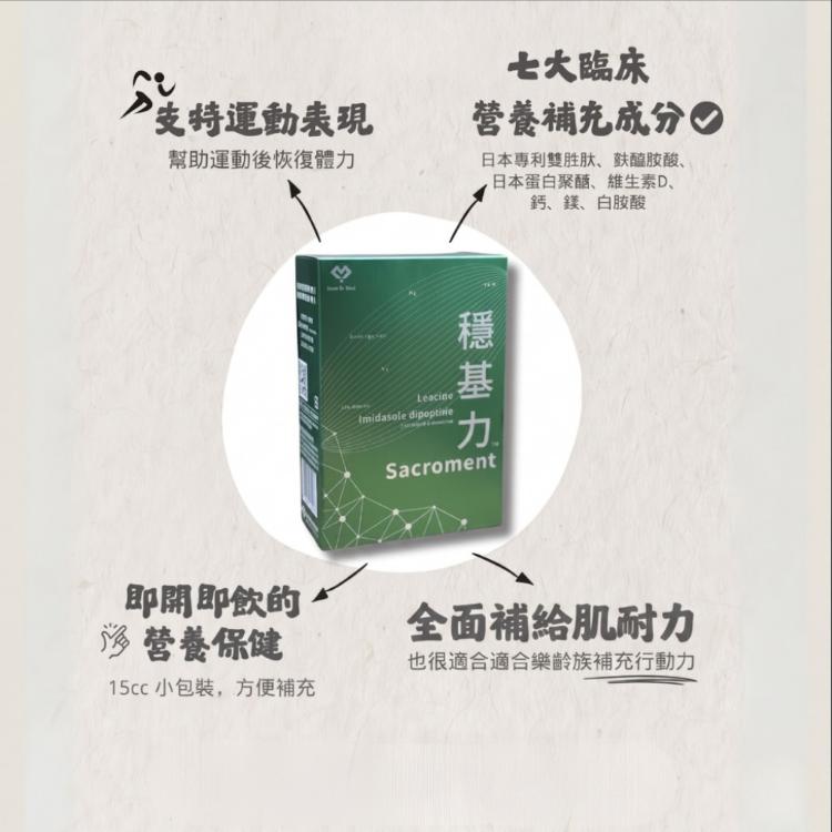 【領醫】 穩基力® Sacroment (核心強度進階 ✕ 日本雙胜肽體力續航複方)