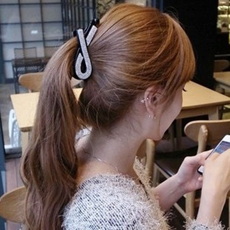 韓國頭飾發飾 韓式發夾交叉水鑽香蕉夾 鑲鑽豎夾扭夾馬尾夾 七夕-淘寶台灣，萬能的