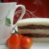 鮮奶紅豆三明治