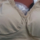 蕾絲背心內衣 - M黑白膚