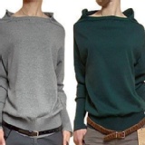 特價2012春秋新款布衣風格前後兩穿氣質純棉針織衫/毛衣