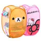 輕鬆小熊可折疊髒衣籃髒衣桶收納籃E164