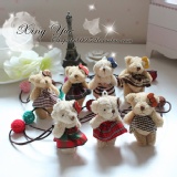 星月寶寶兒童髮飾穿裙子的泰迪兒童髮圈單只適合馬尾