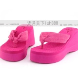 夏季新款厚底人字拖女涼拖超高跟涼鞋歐美沙灘鞋女鞋拖鞋