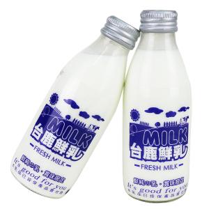 免運!【高屏羊乳】台鹿系列-SGS玻瓶鮮乳牛奶200ml 200ml/瓶 (60瓶，每瓶37.2元)