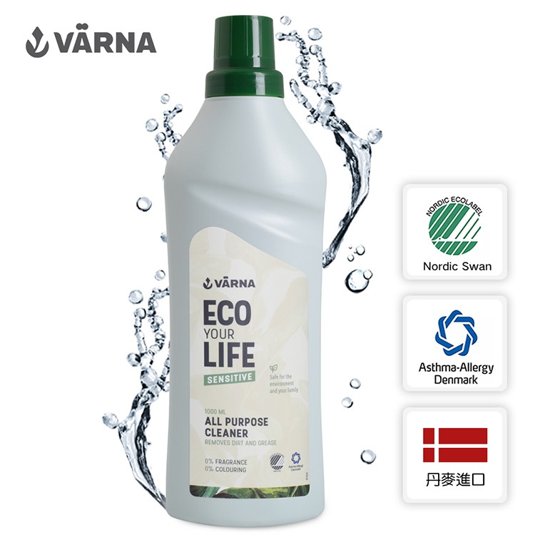【VARNA】丹麥進口多功能萬用清潔劑 1000ml 地板/水漬/磁磚維護清潔
