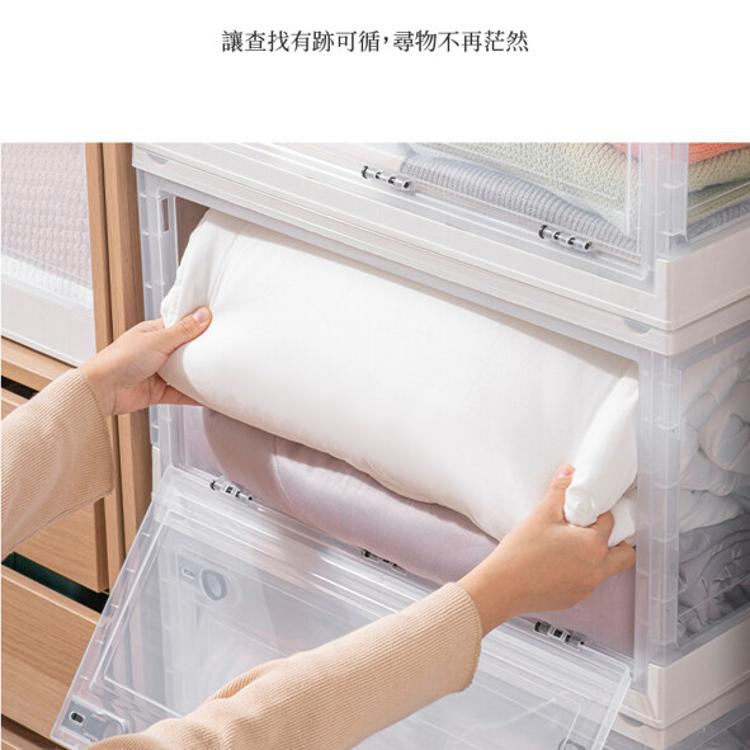 【DaoDi】五開折疊收納箱-130L巨無霸(摺疊收納箱/ 滑輪置物箱/收納盒/衣物收納箱/整理箱)