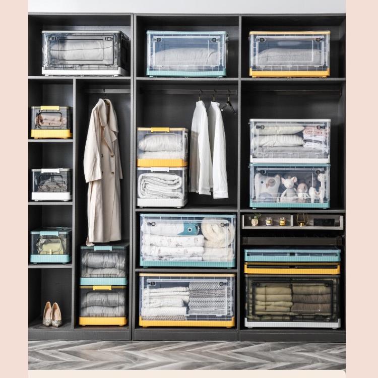 【DaoDi】五開折疊收納箱-130L巨無霸(摺疊收納箱/ 滑輪置物箱/收納盒/衣物收納箱/整理箱)