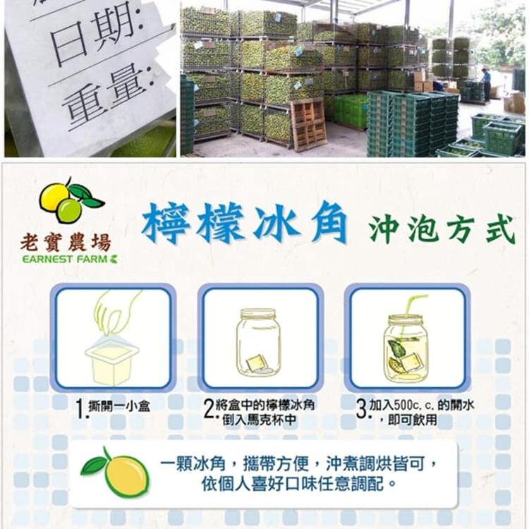【6袋】老實農場檸檬X萊姆冰角(28gx10個/袋)