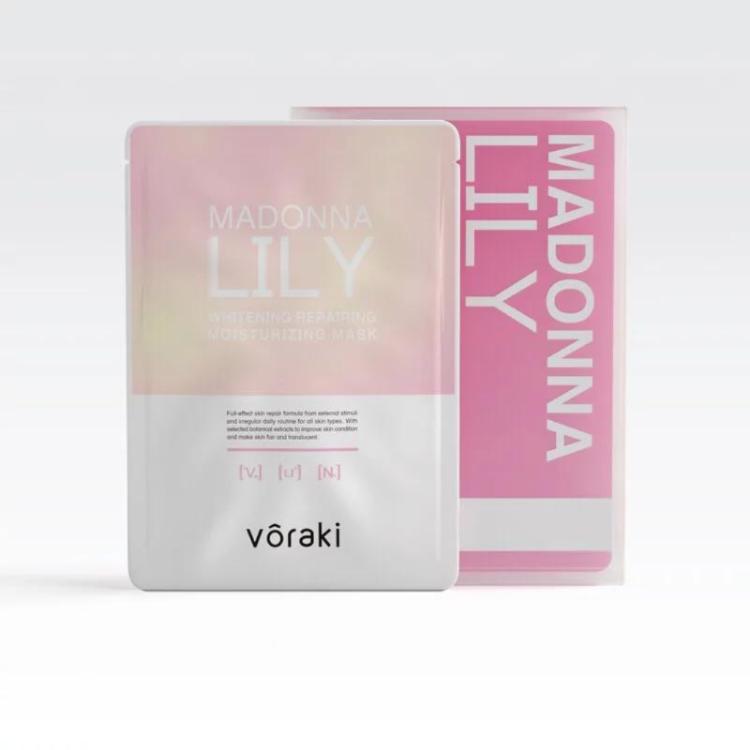 【voraki】牧丹花全新露180ml+藏紅花肌鑰精華霜50ml 加贈聖母百合美白修護保濕面膜一片