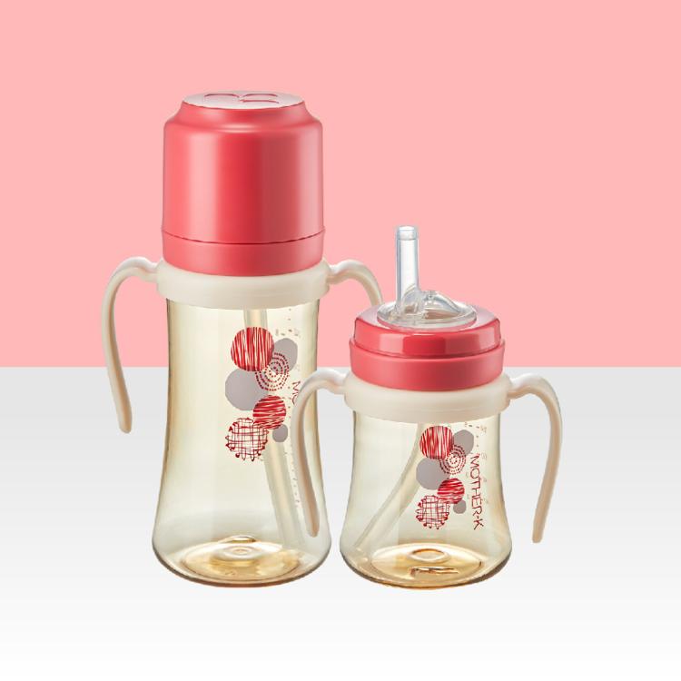 【Morther K】「奶瓶界的精品」頂級PPSU多功能學飲吸吸杯 300ml