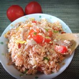 番茄肉絲蛋炒飯