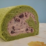 莎莎 抹茶紅豆水果捲 日本頂級抹茶粉與獨家紅豆餡料精心製作抹茶加紅豆風味~濃~純~香~