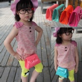 1.韓國可愛小包包單肩斜兒童包包 金屬鏈可調節 特價：$200