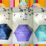 雙龍牌幸福鳥超超細蛋捲傘包包傘/抗UV防風手開三折晴雨傘B1554