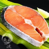 智利厚切鮭魚片 375±20克/片 團價$220 巿價$350以上：每箱16片。
