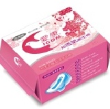 愛康天然環保抗菌衛生棉 - 夜用 夜用（紅）：29cm/7片