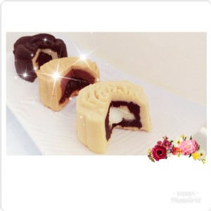 玫瑰熔岩巧克力月餅禮盒