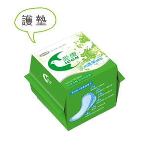 愛康天然環保抗菌衛生棉 - 護墊 護墊（綠）：15.5cm/20片 特價：$55