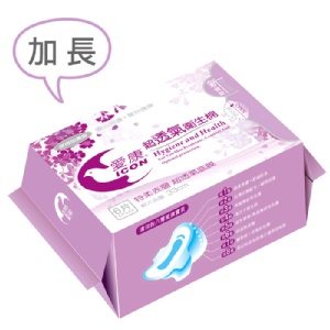 愛康天然環保抗菌衛生棉 - 加長 特價：$55