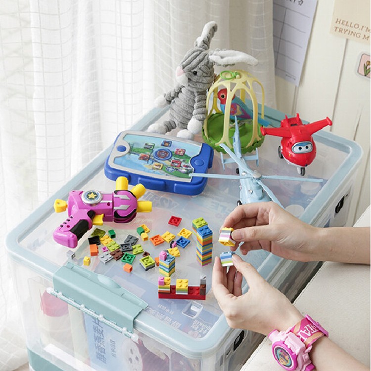 【DaoDi】72L巨大三開折疊收納箱(摺疊收納箱箱/ 滑輪置物箱/收納盒/衣物收納箱/整理箱)