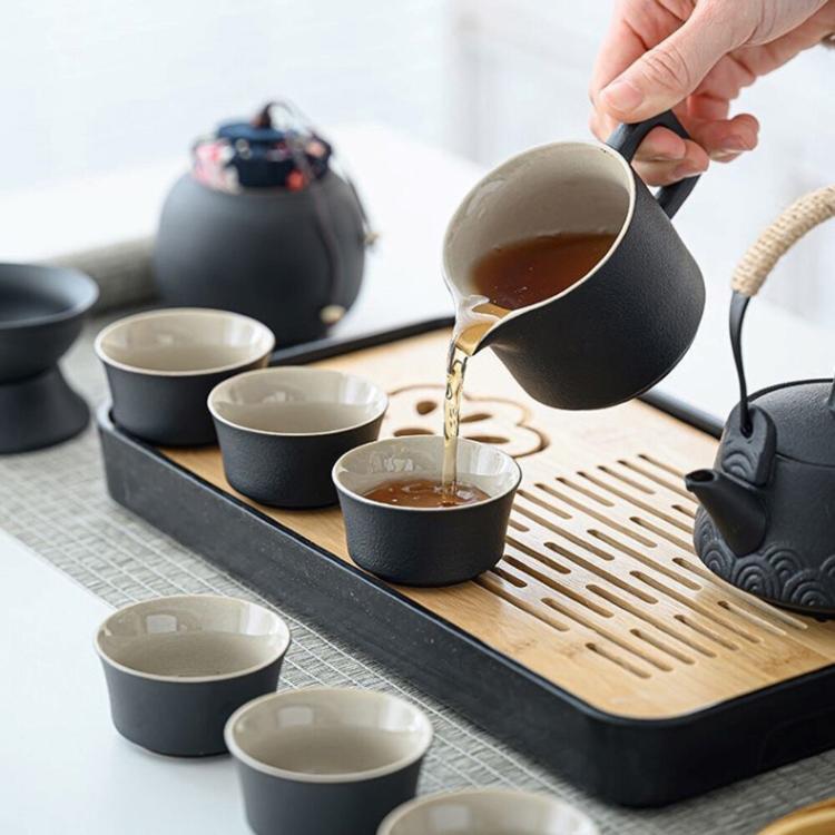 【CityStar】黑陶提梁壺露營茶具套組