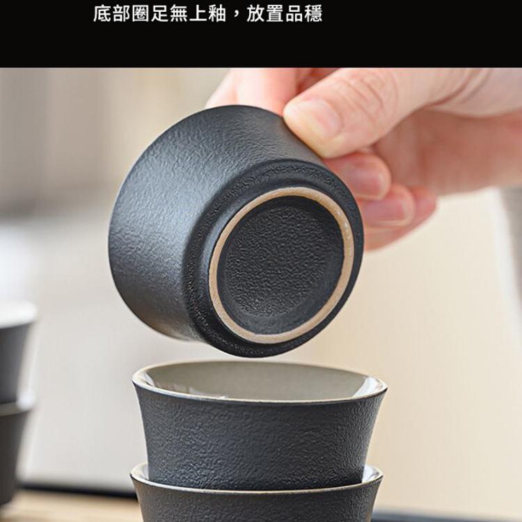 【CityStar】黑陶提梁壺露營茶具套組
