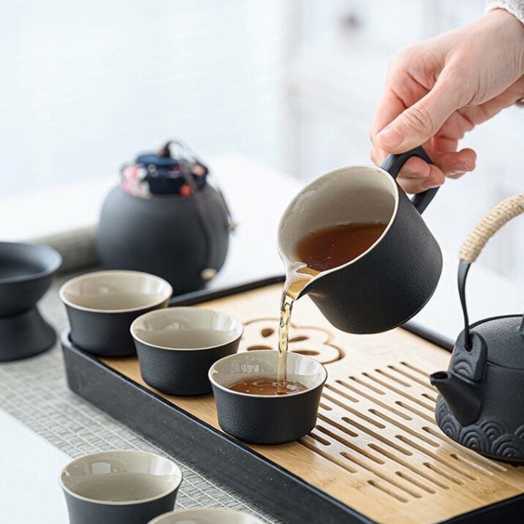 【CityStar】黑陶提梁壺露營茶具套組