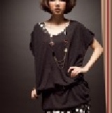 肩膀貼鑽針織連身裙 特價：$238