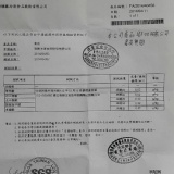 鴨血檢測證明書