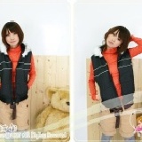 秋冬時尚甜美連帽背心壓紋設計俐落有型黑色