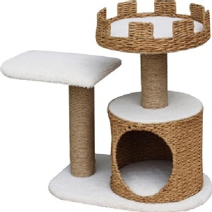 美國Petpals城堡型紙繩編織遊憩貓跳台-2層