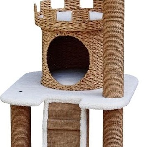 美國Petpals城堡型紙繩編織遊憩貓跳台-3層