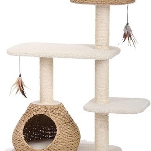 美國Petpals紙繩編織多功能遊憩貓跳台-4層