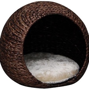 美國Petpals天然蒲草編織貓屋